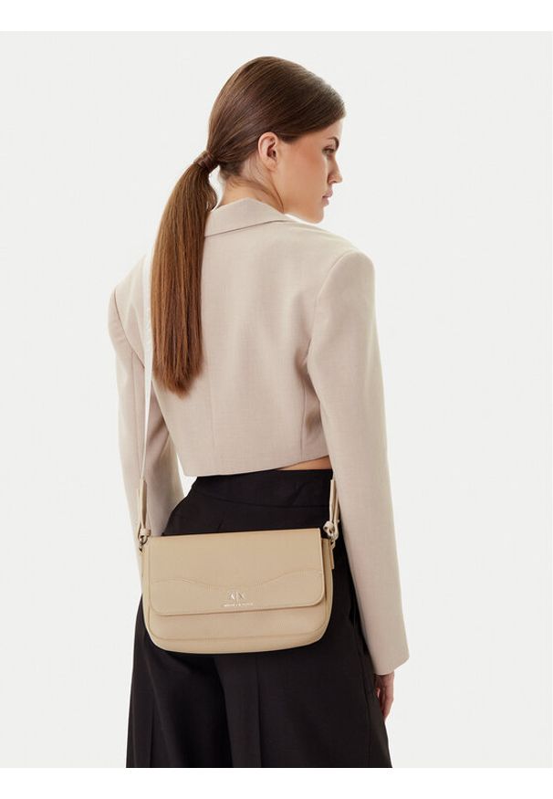 Armani Exchange Torebka 942912 CC783 U1092 Beżowy. Kolor: beżowy. Materiał: skórzane