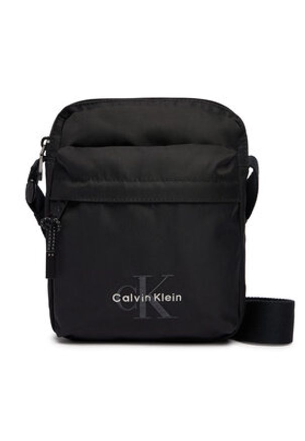 Calvin Klein Saszetka Bold Reporter LV04D3421G Czarny. Kolor: czarny. Materiał: materiał
