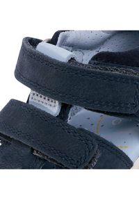 ecco - ECCO Sandały Mini Stride Sandal 76113102303 Granatowy. Kolor: niebieski. Materiał: nubuk, skóra #6