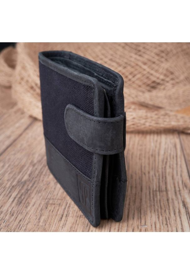 PAOLO PERUZZI - Zestaw męski plecak i portfel czarny Paolo Peruzzi ZUP-21-BL. Kolor: czarny. Materiał: materiał. Styl: wizytowy