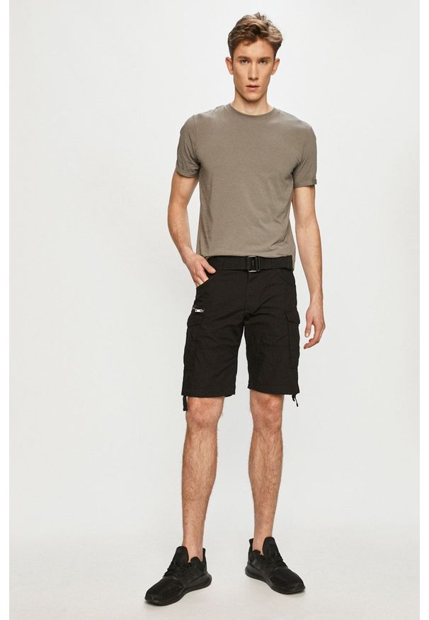 Jack & Jones - T-shirt. Okazja: na co dzień. Kolor: szary. Materiał: dzianina. Wzór: gładki. Styl: casual