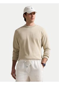 Polo Ralph Lauren Bluza 710916689025 Beżowy Regular Fit. Typ kołnierza: polo. Kolor: beżowy. Materiał: bawełna