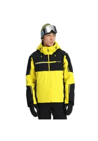 Kurtka narciarska męska Spyder Titan. Kolor: żółty, wielokolorowy, czarny. Sezon: zima. Sport: narciarstwo #1