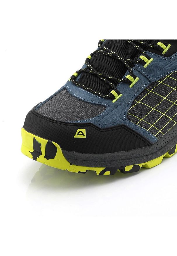 ALPINE PRO - Buty trekkingowe niskie Alpine Pro Lopre Vibram. Kolor: niebieski. Materiał: skóra, welur
