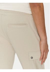 BOSS Spodnie dresowe Seteam 50542917 Beżowy Regular Fit. Kolor: beżowy. Materiał: bawełna #4