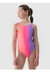 4F JUNIOR - Kostium kąpielowy jednoczęściowy dziewczęcy - multikolor. Kolor: wielokolorowy. Materiał: materiał, syntetyk, włókno, elastan. Wzór: nadruk #1