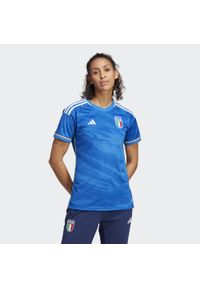 Adidas - Italy 23 Home Jersey. Kolor: niebieski. Materiał: jersey