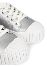 Liu Jo - Liu-Jo Sneakersy "Nettie" | BA0055 EX040 | Nettie | Kobieta | Srebrny. Kolor: srebrny. Materiał: skóra ekologiczna. Wzór: aplikacja. Obcas: na platformie #5