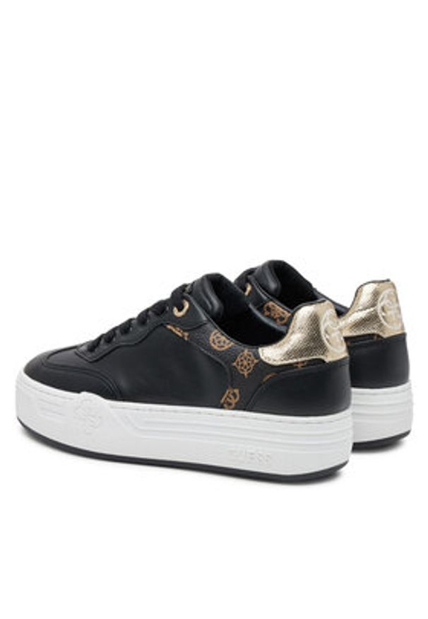 Guess Sneakersy FLPSWO FAL12 Czarny. Kolor: czarny. Materiał: skóra