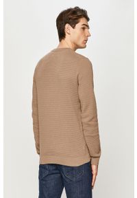PRODUKT by Jack & Jones - Produkt by Jack & Jones - Sweter. Okazja: na co dzień. Kolor: brązowy. Materiał: bawełna, dzianina. Wzór: gładki. Styl: casual #5