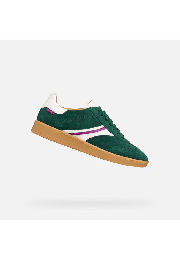 Femme Baskets Geox D MELEDA Vert Geox. Kolor: zielony, biały, wielokolorowy