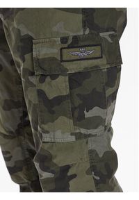 Aeronautica Militare Spodnie materiałowe 231PA1522CT3090 Khaki Regular Fit. Kolor: brązowy. Materiał: materiał, bawełna