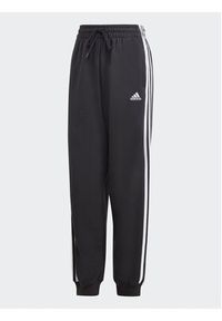 Adidas - adidas Spodnie dresowe Essentials 3-Stripes French Terry Loose-Fit Joggers HA4375 Czarny Loose Fit. Kolor: czarny. Materiał: bawełna #5