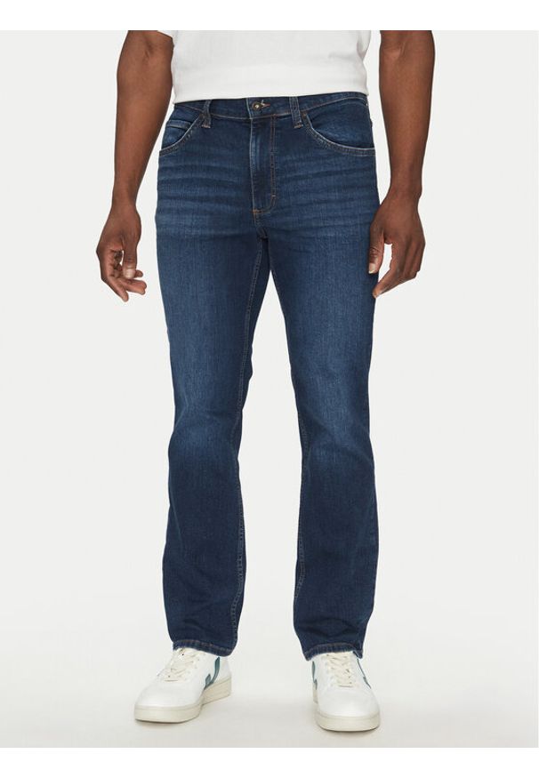 Mustang Jeansy Tramper 1013715 Granatowy Straight Leg. Kolor: niebieski