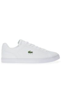 Buty Lacoste Lerond Pro BL 23 1 CMA 745CMA0100-21G - białe. Zapięcie: sznurówki. Kolor: biały. Materiał: guma, skóra. Szerokość cholewki: normalna. Sport: tenis