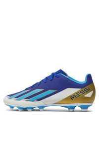 Adidas - adidas Buty do piłki nożnej X Crazyfast Messi Club Flexible Ground Boots ID0724 Granatowy. Kolor: niebieski. Materiał: materiał #6