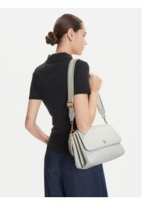 TOMMY HILFIGER - Tommy Hilfiger Torebka Th Joy Shoulder Bag AW0AW16815 Biały. Kolor: biały. Materiał: skórzane #6