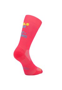 SPORCKS - Skarpetki do biegania damskie Sporcks Girls Can Do. Kolor: różowy. Materiał: materiał #1