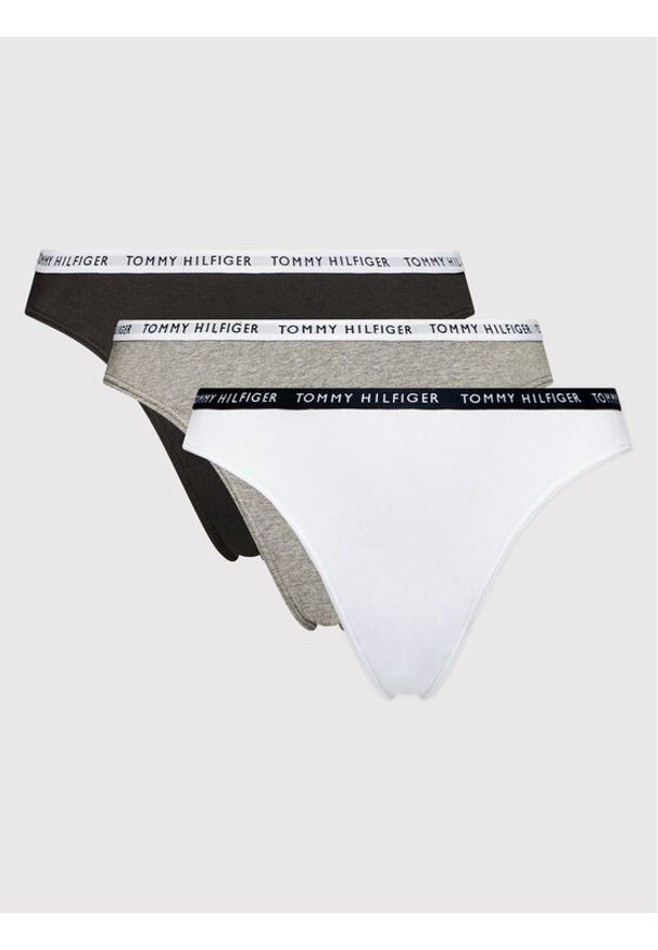 TOMMY HILFIGER - Tommy Hilfiger Komplet 3 par fig klasycznych 3p UW0UW02828 Kolorowy. Materiał: bawełna. Wzór: kolorowy