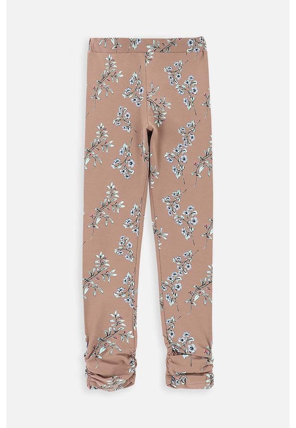 COCCODRILLO - Coccodrillo legginsy dziecięce kolor brązowy wzorzyste. Kolor: brązowy