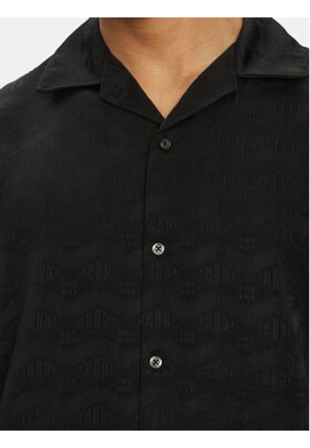 Hugo - HUGO Koszula Espino 50539288 Czarny Oversize. Kolor: czarny. Materiał: syntetyk