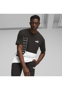 Puma Koszulka Power Colorblock 67590901. Kolor: biały, wielokolorowy, czarny