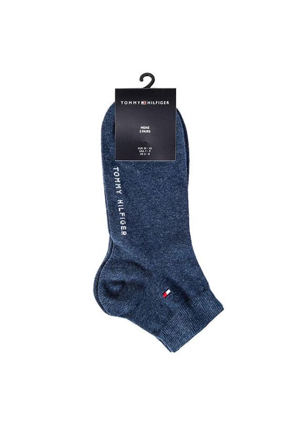 TOMMY HILFIGER - Tommy Hilfiger Skarpety krótkie 342025001 r.39/42 Niebieski. Kolor: niebieski. Materiał: materiał