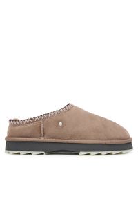EMU Australia Kapcie Sharky Scuff W13179 Brązowy. Kolor: brązowy. Materiał: skóra