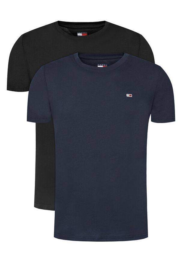 Tommy Jeans Komplet 2 t-shirtów DM0DM20687 Kolorowy Slim Fit. Materiał: bawełna. Wzór: kolorowy