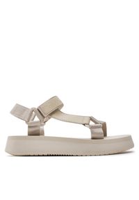 Calvin Klein Jeans Sandały Sandal Velcro Webbing Dc YW0YW01353 Beżowy. Kolor: beżowy. Materiał: materiał