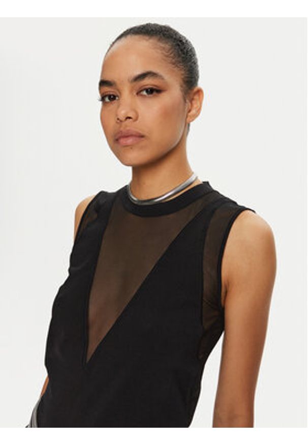 Pinko - PINKO Top Felce 102818 A1KX Czarny Regular Fit. Kolor: czarny. Materiał: syntetyk