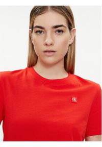 Calvin Klein Jeans T-Shirt J20J223226 Czerwony Regular Fit. Kolor: czerwony. Materiał: bawełna