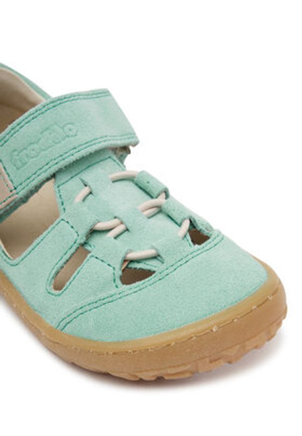 Froddo Sandały Barefoot Elastic Sandal G3150262-11 S Zielony. Kolor: zielony. Materiał: skóra, zamsz