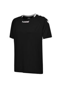 Koszulka sportowa z krótkim rękawem dla dzieci Hummel Core Kids Team Jersey S/S. Kolor: czarny. Materiał: jersey. Długość rękawa: krótki rękaw. Długość: krótkie