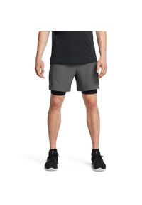 Spodenki krótkie męskie Under Armour Vanish Woven 2in1 Sts. Kolor: szary. Długość: krótkie