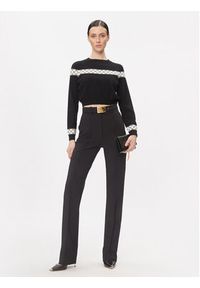 Elisabetta Franchi Sweter MK-39Q-31E2-V280 Czarny Regular Fit. Kolor: czarny. Materiał: wiskoza #5