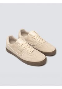Big-Star - Sneakersy męskie beżowe TT174094 801. Nosek buta: okrągły. Zapięcie: sznurówki. Kolor: beżowy. Materiał: guma, materiał #2