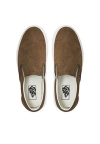 Vans Tenisówki Classic Slip-On VN0009Q7CH71 Brązowy. Zapięcie: bez zapięcia. Kolor: brązowy. Materiał: zamsz, skóra