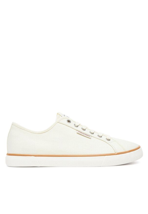 Calvin Klein Jeans Tenisówki Ess Vulc Low Mg Cv YM0YM01301 Beżowy. Kolor: beżowy. Materiał: materiał
