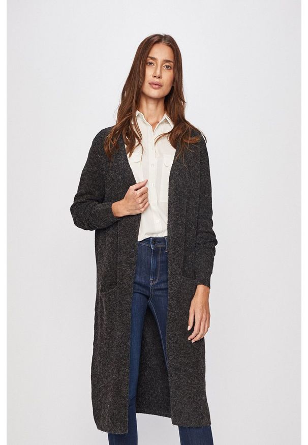 Vero Moda - Kardigan. Okazja: na co dzień. Kolor: czarny. Styl: casual