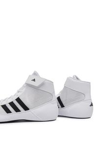 Adidas - adidas Buty bokserskie HVC JP6120 Biały. Kolor: biały. Materiał: materiał