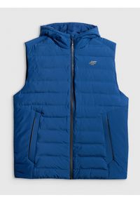 4f - 4F Bezrękawnik z wypełnieniem syntetycznym męski - granatowy M. Kolor: niebieski. Materiał: syntetyk. Długość rękawa: bez rękawów #1