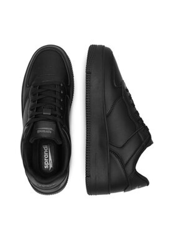 Sprandi Sneakersy WP07-1234 Czarny. Kolor: czarny. Materiał: skóra