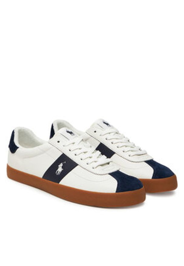 Polo Ralph Lauren Sneakersy 816974111003 Biały. Kolor: biały. Materiał: skóra
