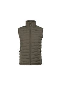 Bergson - Kamizelka Primaloft męska Solace1. Kolor: wielokolorowy, zielony, brązowy. Technologia: Primaloft. Sezon: zima, jesień. Sport: turystyka piesza #1