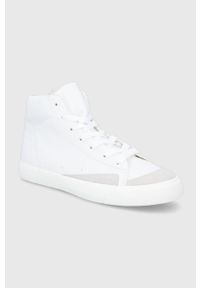 Answear Lab Trampki kolor biały. Nosek buta: okrągły. Zapięcie: sznurówki. Kolor: biały. Materiał: guma. Szerokość cholewki: normalna. Styl: wakacyjny #3