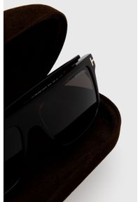 Tom Ford okulary przeciwsłoneczne męskie kolor brązowy. Kształt: prostokątne. Kolor: brązowy #2
