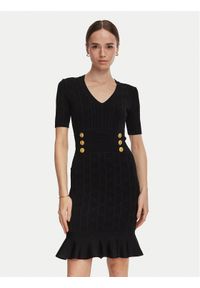 Marciano Guess Sukienka dzianinowa G6YK18 Z1012 Czarny Slim Fit. Kolor: czarny. Materiał: wiskoza #1