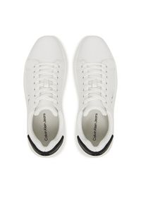 Calvin Klein Jeans Sneakersy Chunky Cupsole Ru Patch Lth YM0YM01296 Biały. Kolor: biały. Materiał: skóra #3