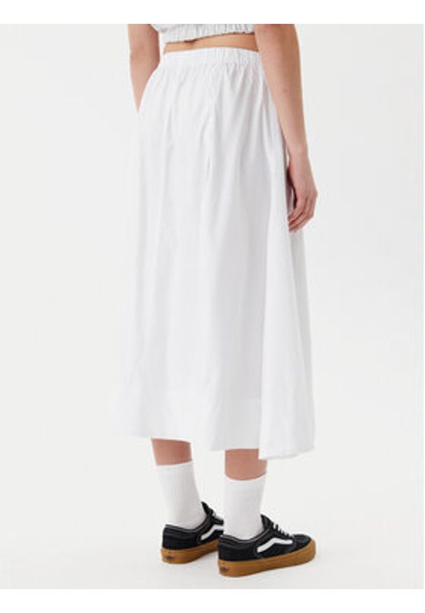 Vans Spódnica midi Francesca VN000M9R Biały Regular Fit. Kolor: biały. Materiał: bawełna